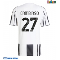 Camisa de Futebol Juventus Andrea Cambiaso #27 Equipamento Principal 2025-26 Manga Curta